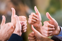 thumbs up for sales