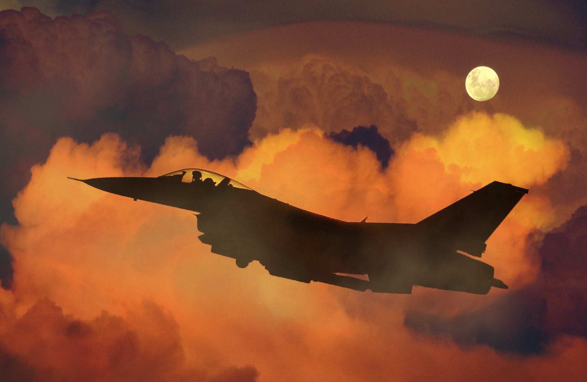air-plane-fighter-night-sky-moon