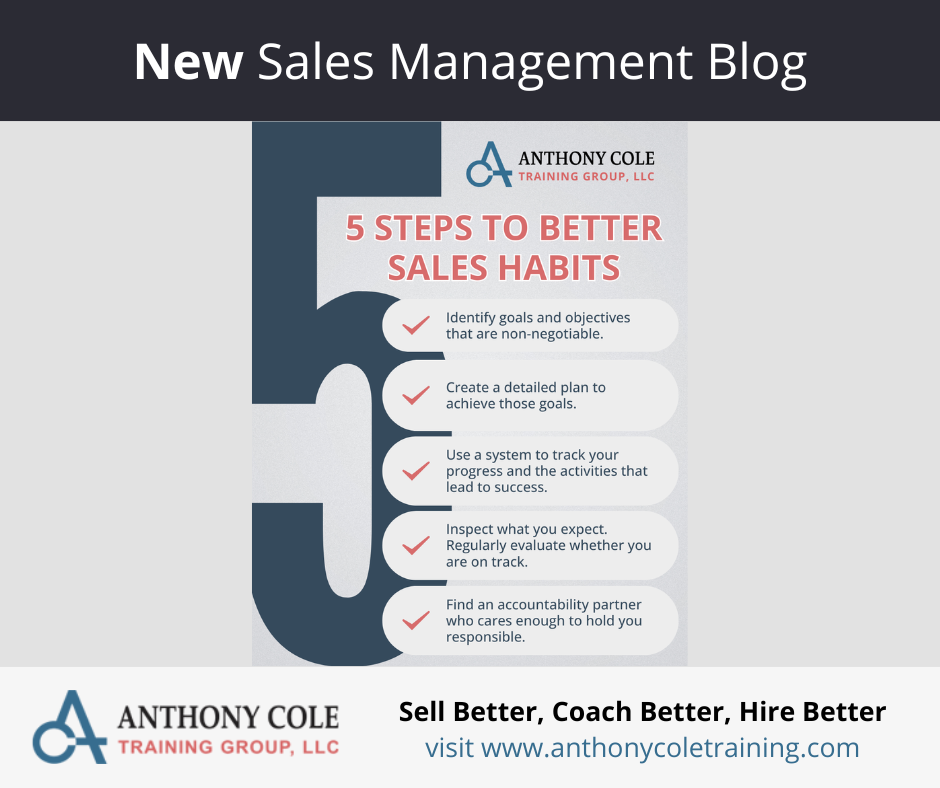 5 Steps to Better Sales Habits
