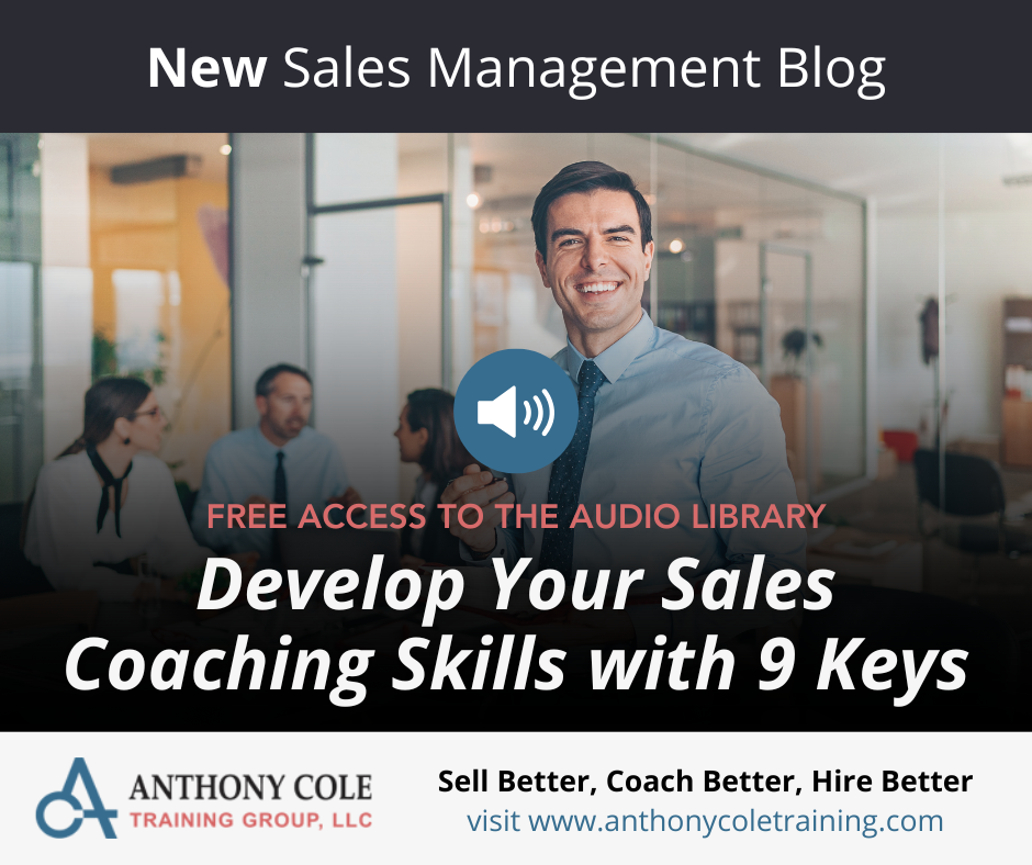 Develop Your Sales Coaching Skills with 9 Keys