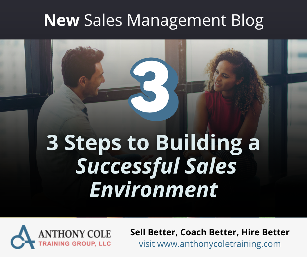 3 Steps to Building a Successful Sales Environment